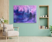 Wandbild Rot Blauer Wald Very Peri